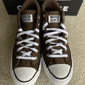 NWB Converse Malden Street Mid Grounded Brown Canvas Sneaker Men 11.5 Women 13.5
